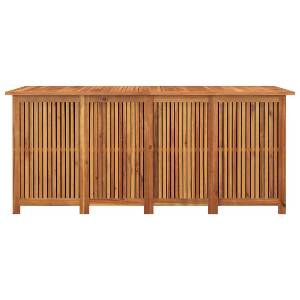 Ladă depozitare pentru grădină 175x80x75 cm lemn masiv acacia - 3 | YEO