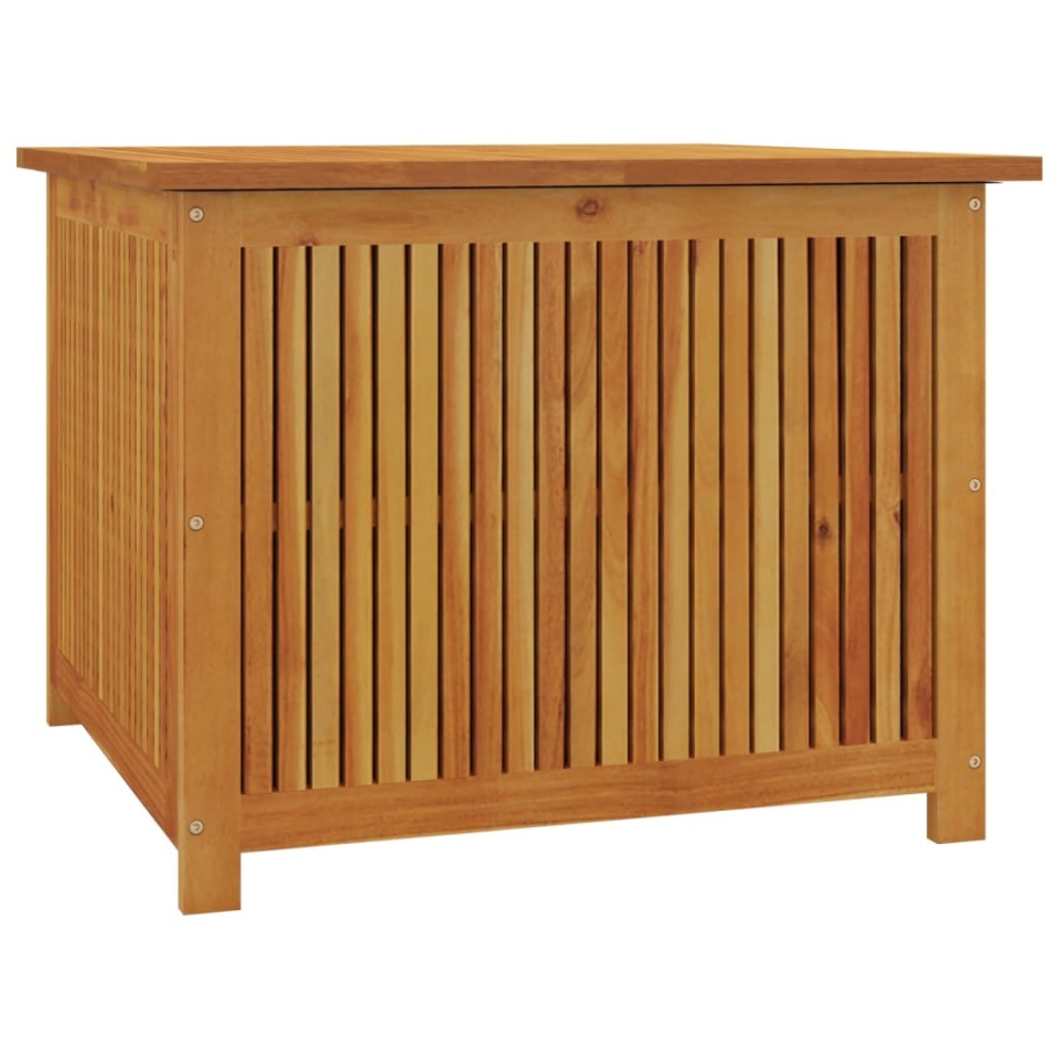 Ladă depozitare pentru grădină 75x75x58 cm lemn masiv acacia - 1 | YEO