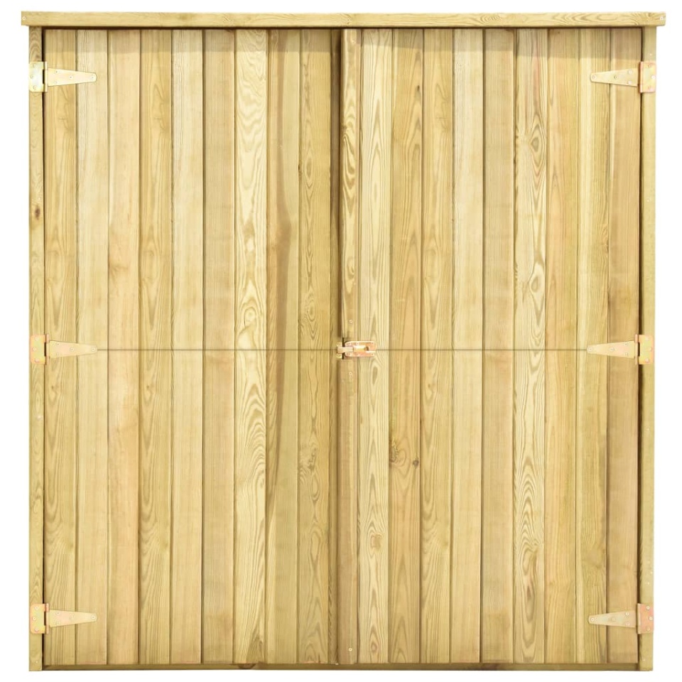 Magazie unelte de grădină, 163x50x171 cm, lemn pin tratat - 2 | YEO