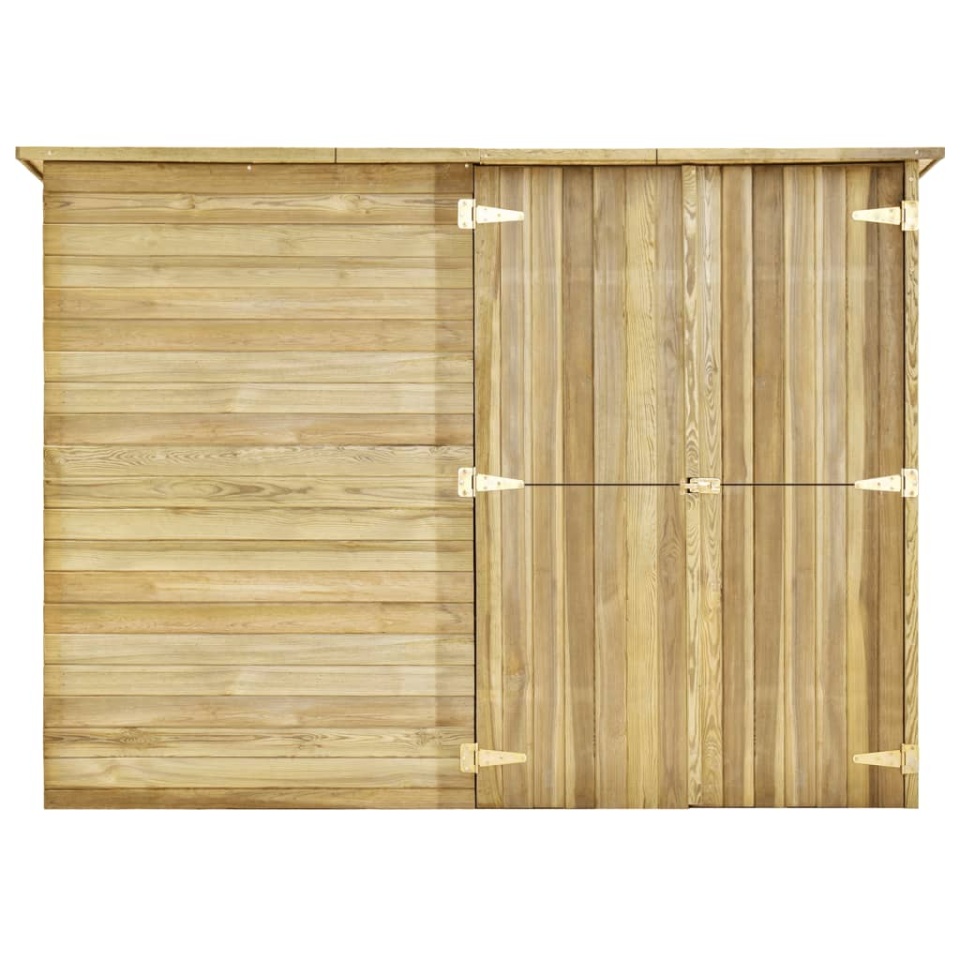 Magazie unelte de grădină, 232x110x170 cm, lemn pin tratat - 2 | YEO
