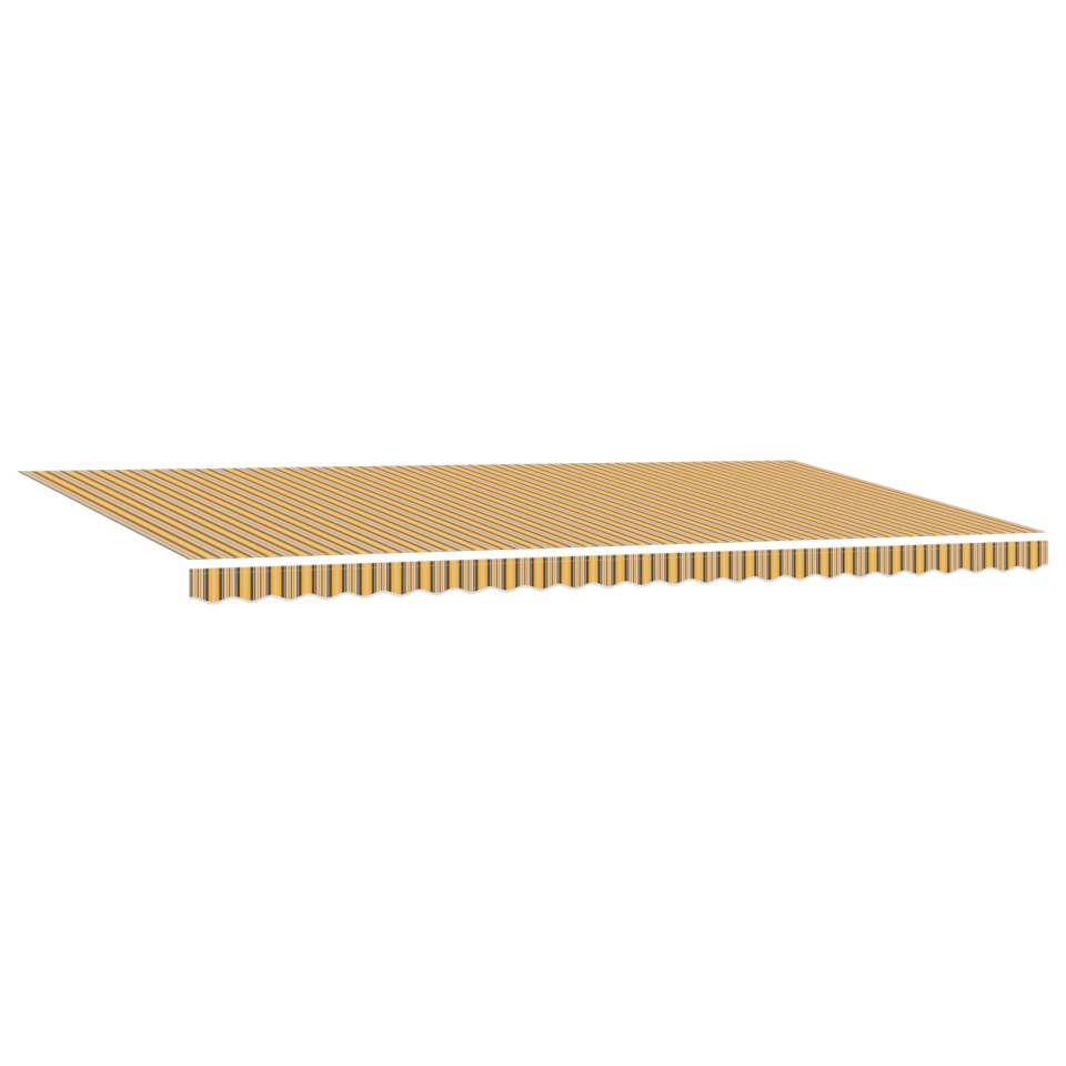 Marchiză manuală retractabilă cu dungi multicolore 600x300 cm - 1 | YEO