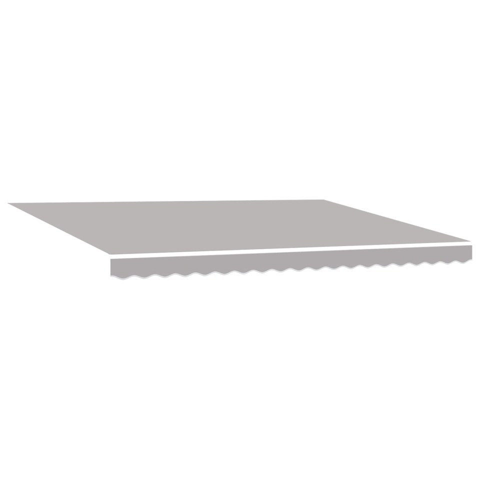 Marchiză manuală retractabilă gri deschis 450x300 cm, Material de înlocuire pentru marchiză pentru cadru de 4,5x3 m gri deschis - 1 | YEO
