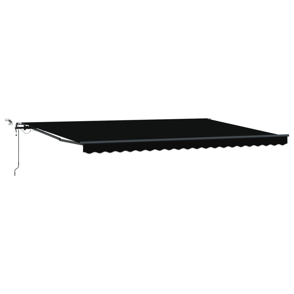 Marciză retractabilă automată cu LED Neagră 500x300 cm, Material de înlocuire pentru marciză 5x3 m Negru - 1 | YEO