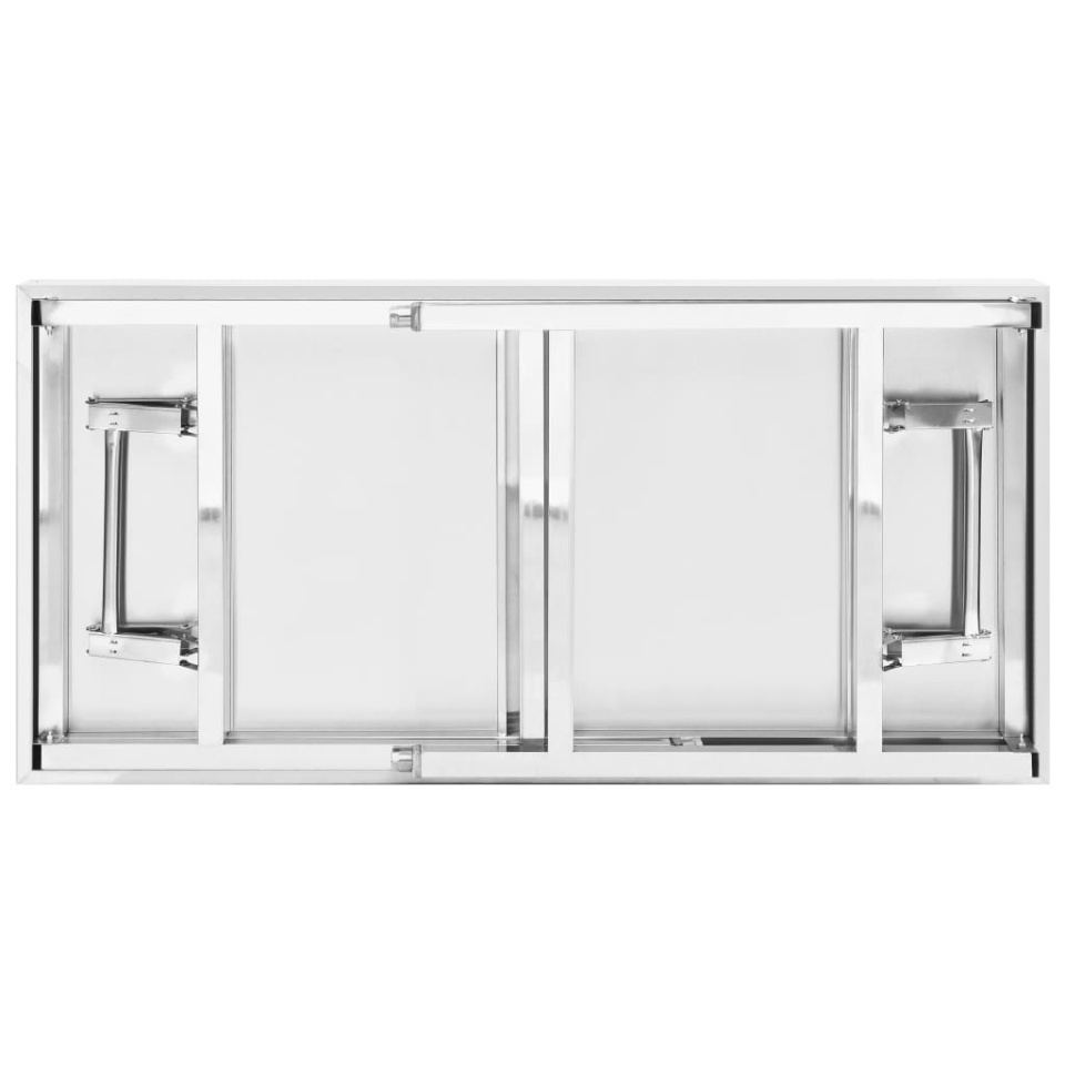 Masă lucru bucătărie pliabilă, 120 x 60 x 80 cm oțel inoxidabil - 3 | YEO