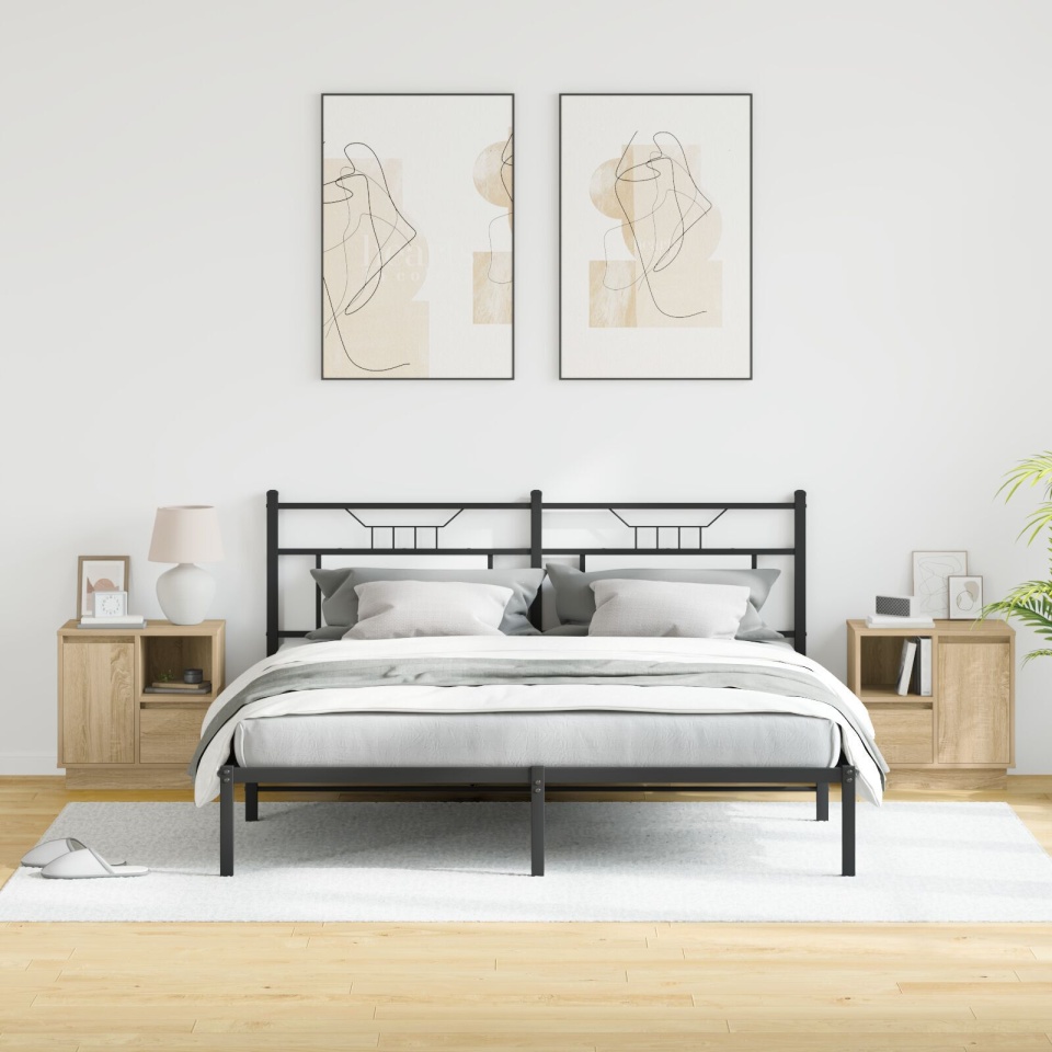 Noptieră cu LED 2 buc Sonoma Oak 50x34.5x50 cm - 2 | YEO