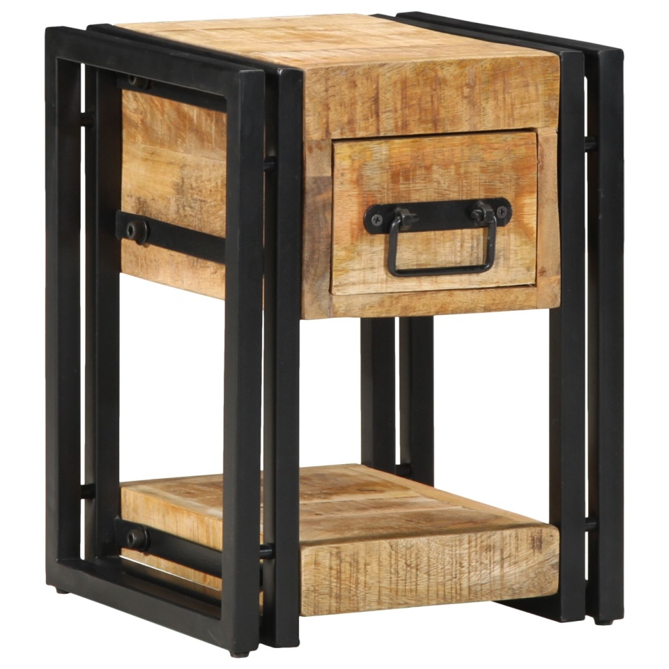 Noptiera , set de 2, 40x40x40 cm, din lemn masiv de mango - 1 | YEO