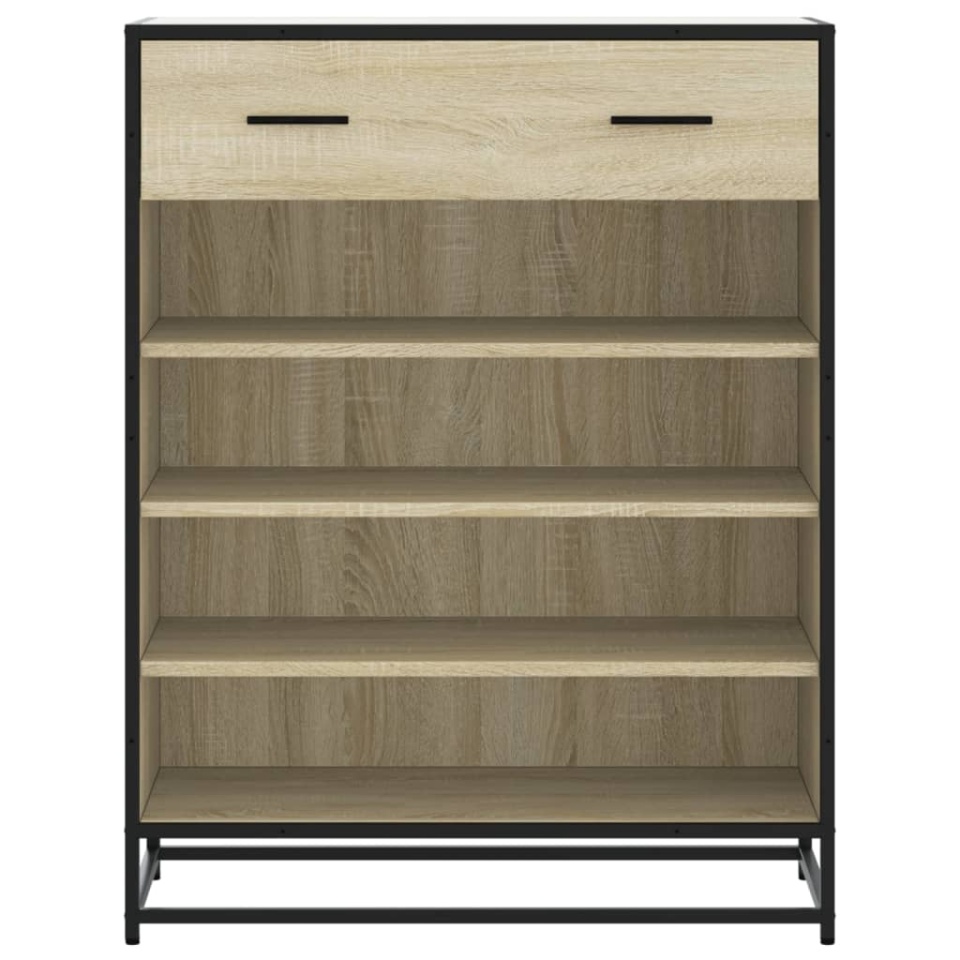 Pantofar, stejar sonoma, 75x38x97,5 cm, lemn prelucrat/metal - 3 | YEO
