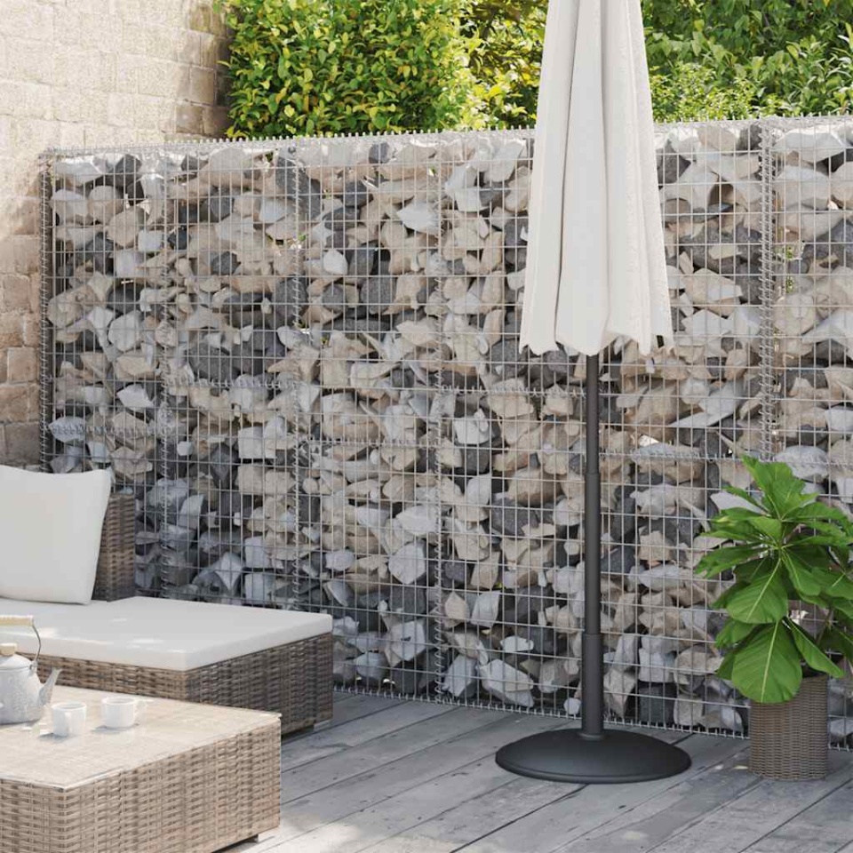 Perete gabion cu capace, 900 x 30 x 200 cm, oțel galvanizat