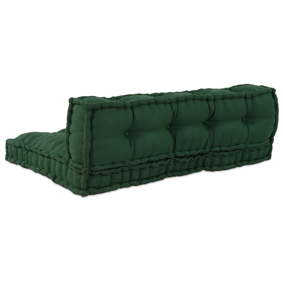 Pernă pentru canapea pe palet cu suport pentru spate, material verde - 2 | YEO