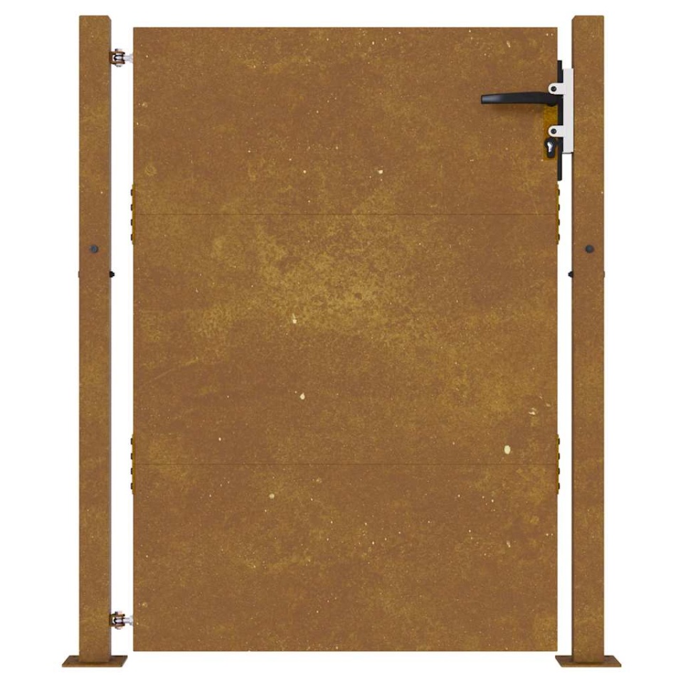 Poartă pentru grădină, 105x130 cm, oțel corten - 3 | YEO