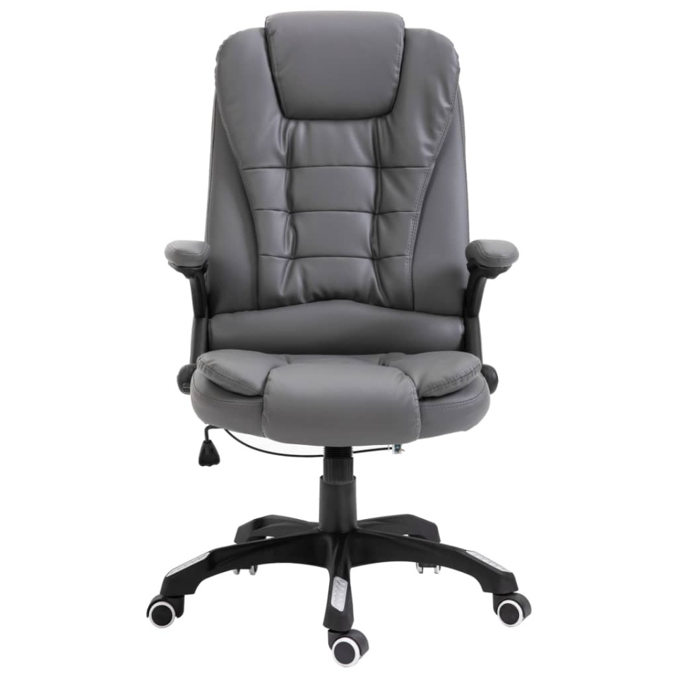 Scaun de birou, antracit, piele ecologică - 1 | YEO