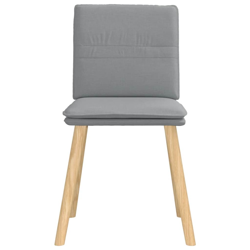 Scaune de bucătărie, 2 buc., gri deschis, material textil - 3 | YEO