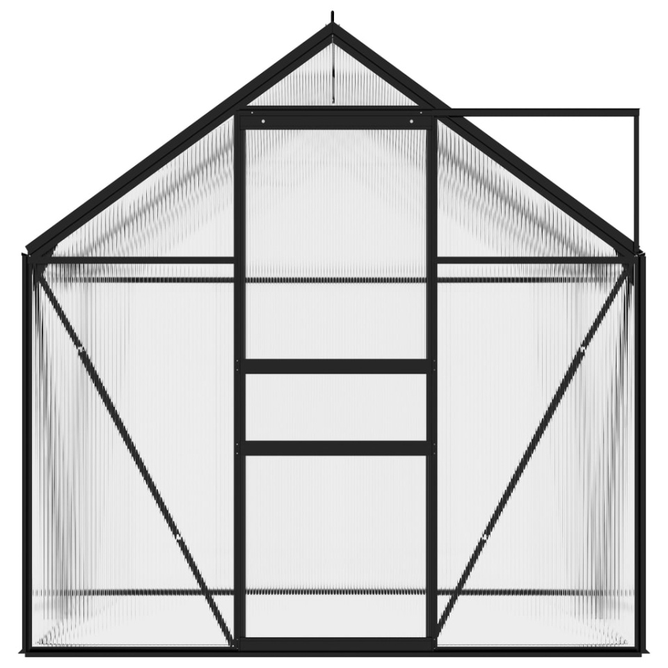 Seră, antracit, 2,47 m², aluminiu - 2 | YEO