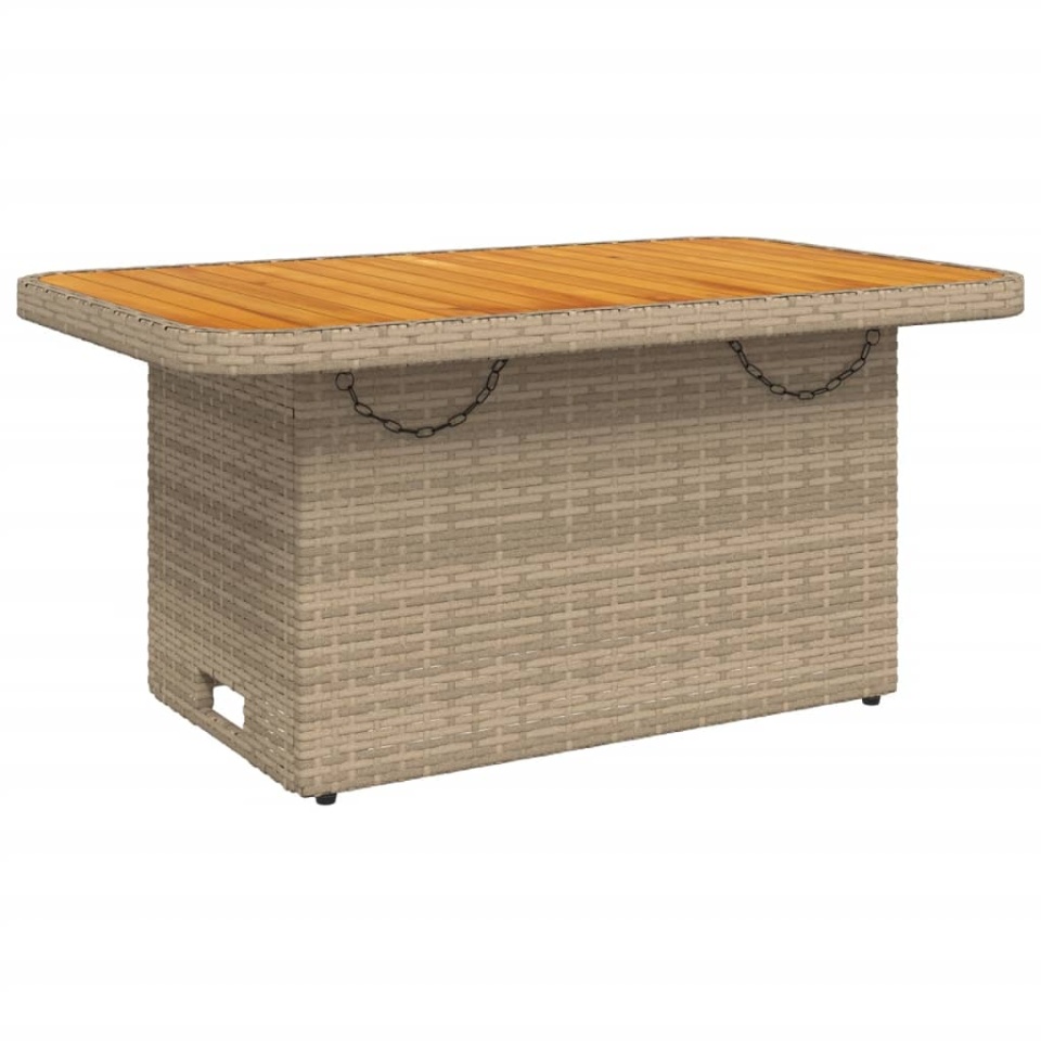 Set canapele de grădină, 4 piese, cu perne, bej, poliratan - 2 | YEO