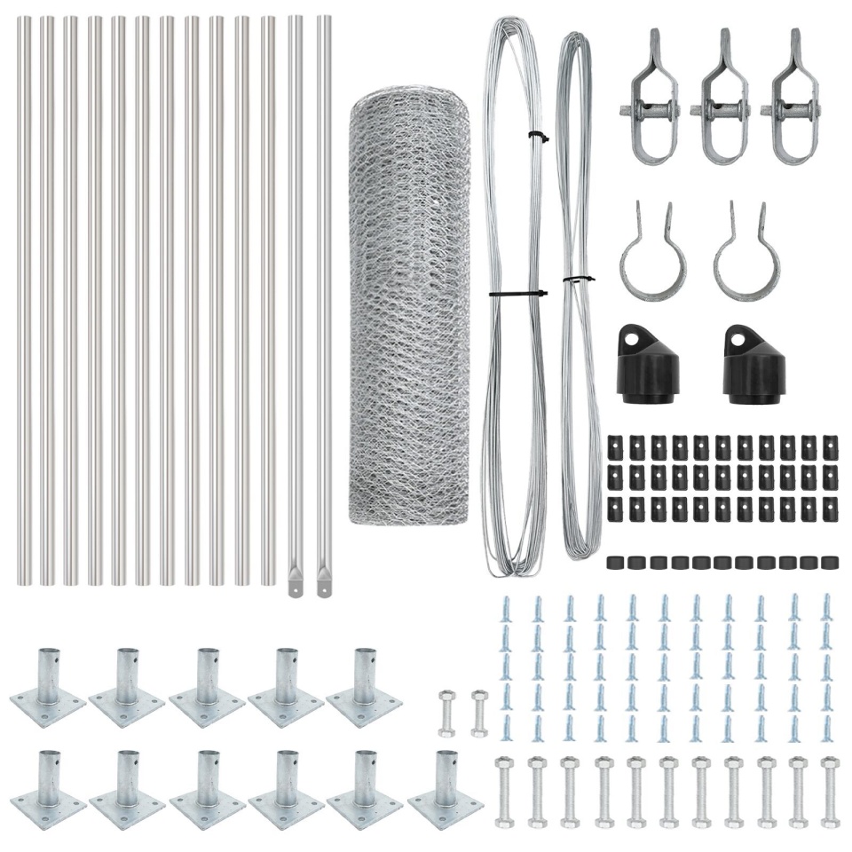 Set de Garduri Set de 2 Oțel Galvanizat 25 x 0.5 m Rezistent - 3 | YEO