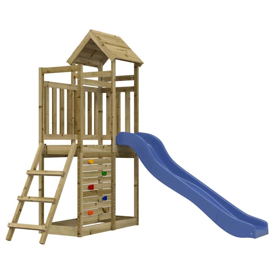 Set de joacă pentru exterior, lemn de pin impregnat - 1 | YEO