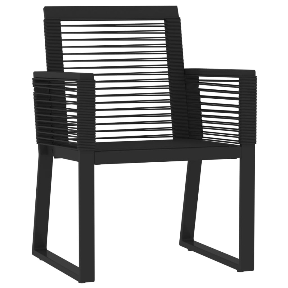 Set de mobilier pentru grădină, 5 piese, negru - 2 | YEO