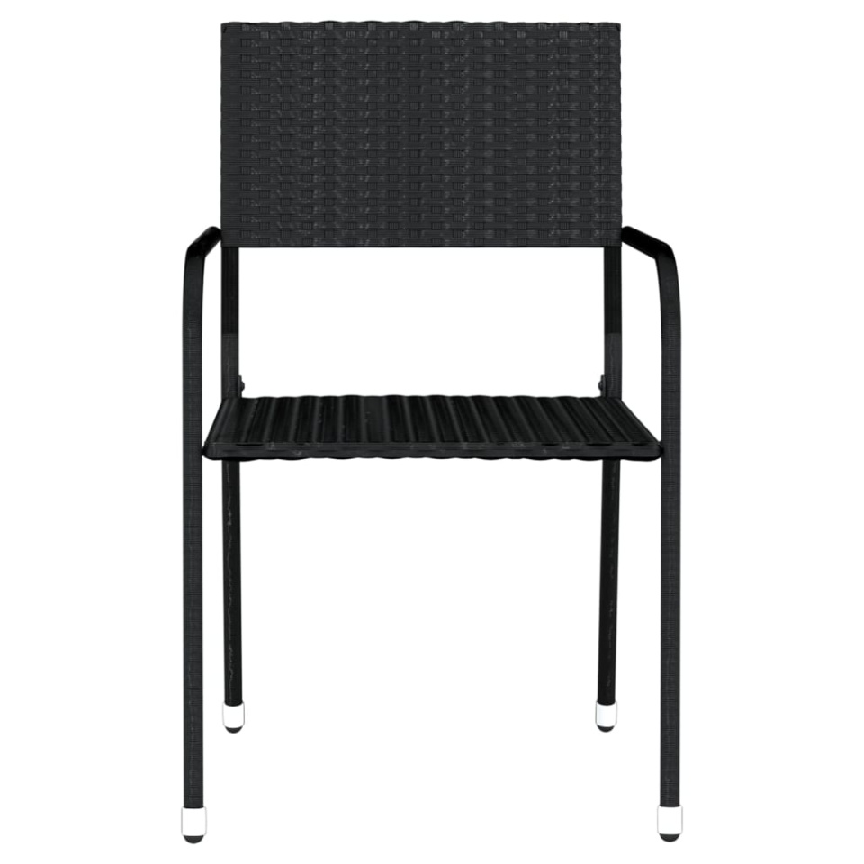 Set de mobilier pentru grădină, 9 piese, negru - 3 | YEO