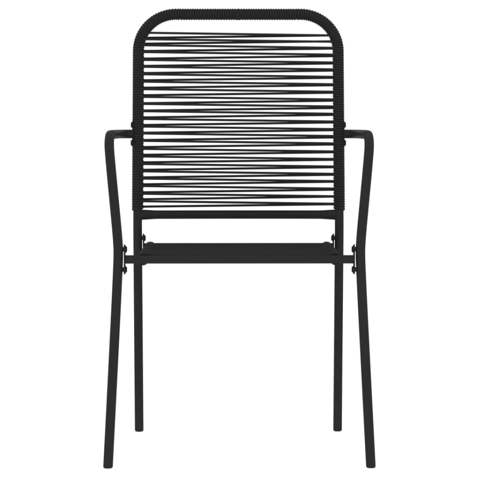 Set de servit masa pentru grădină, 5 piese, negru - 3 | YEO