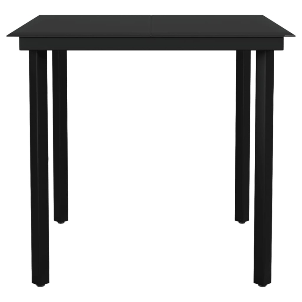 Set de servit masa pentru grădină, 5 piese, negru - 4 | YEO