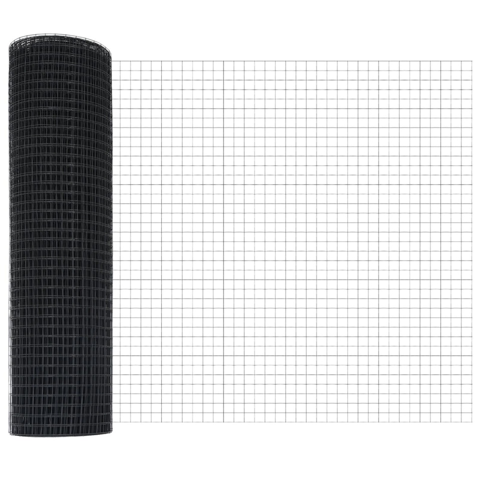 Set de Stâlpi Fencing Set de 2 Gri, Negru Metal, Plastic - 3 | YEO