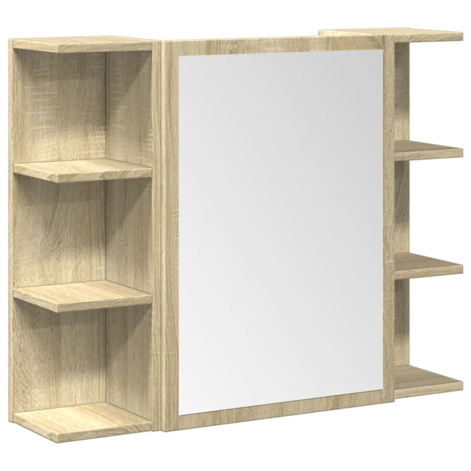 Set mobilier de baie, 3 piese, stejar sonoma, lemn prelucrat - 3 | YEO