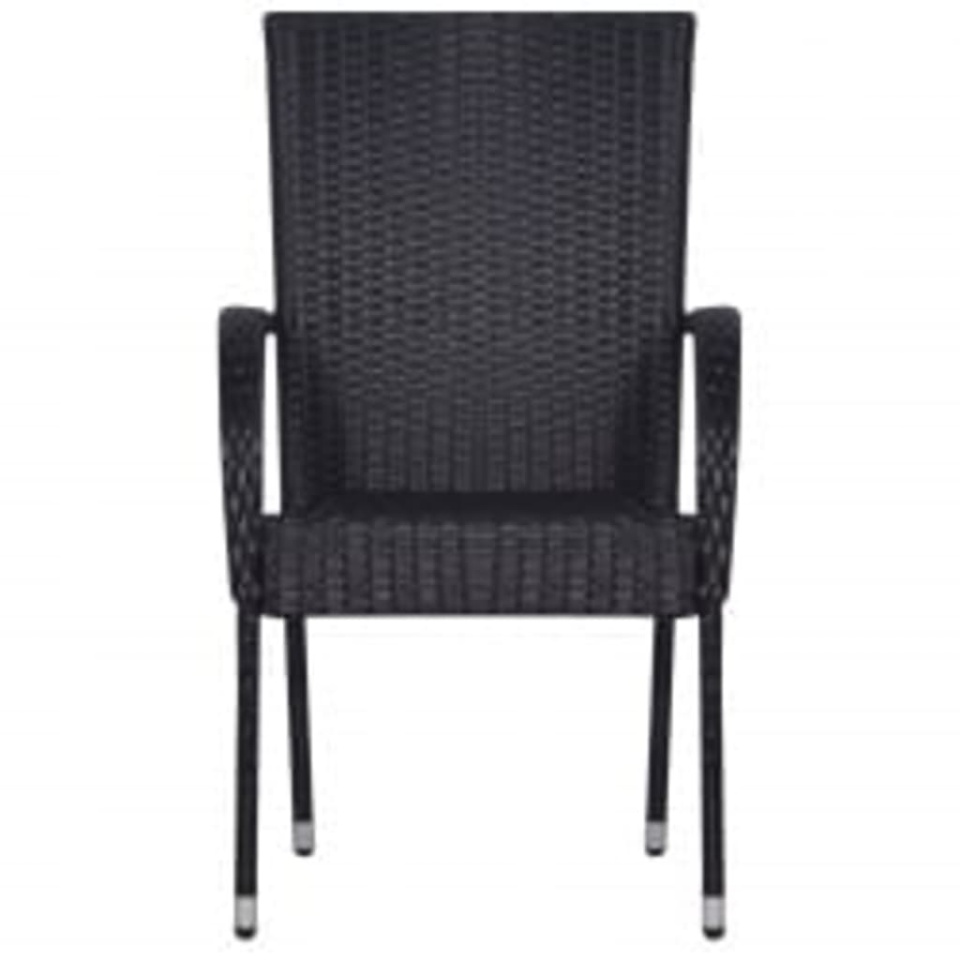 Set mobilier de grădină, 5 piese, negru - 3 | YEO