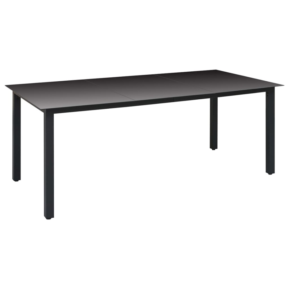 Set mobilier de grădină, 9 piese, negru - 2 | YEO