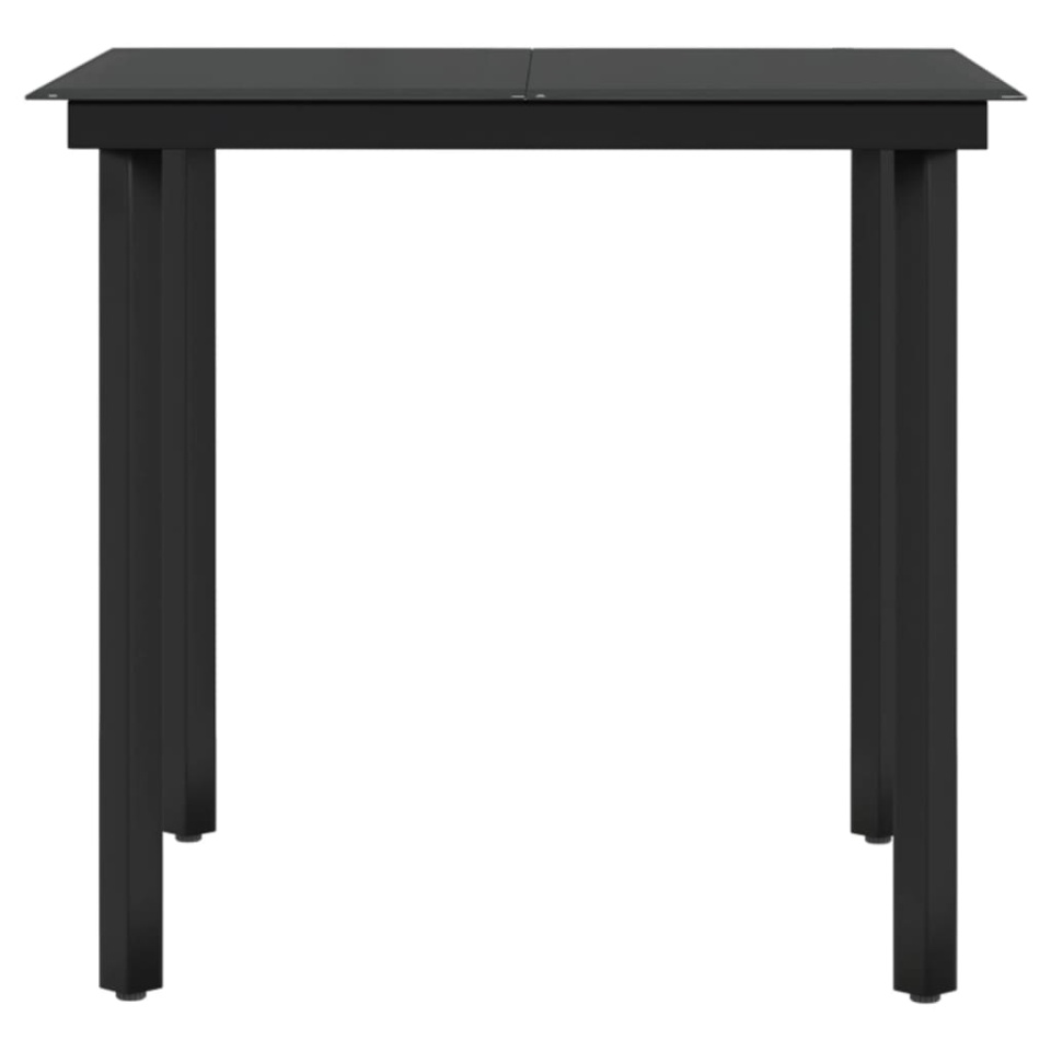 Set mobilier de grădină cu perne, 3 piese, negru - 4 | YEO