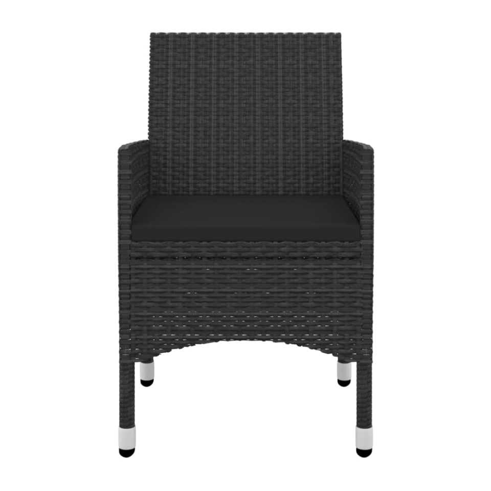 Set mobilier de grădină cu perne 5 piese poliratan & sticlă - 3 | YEO