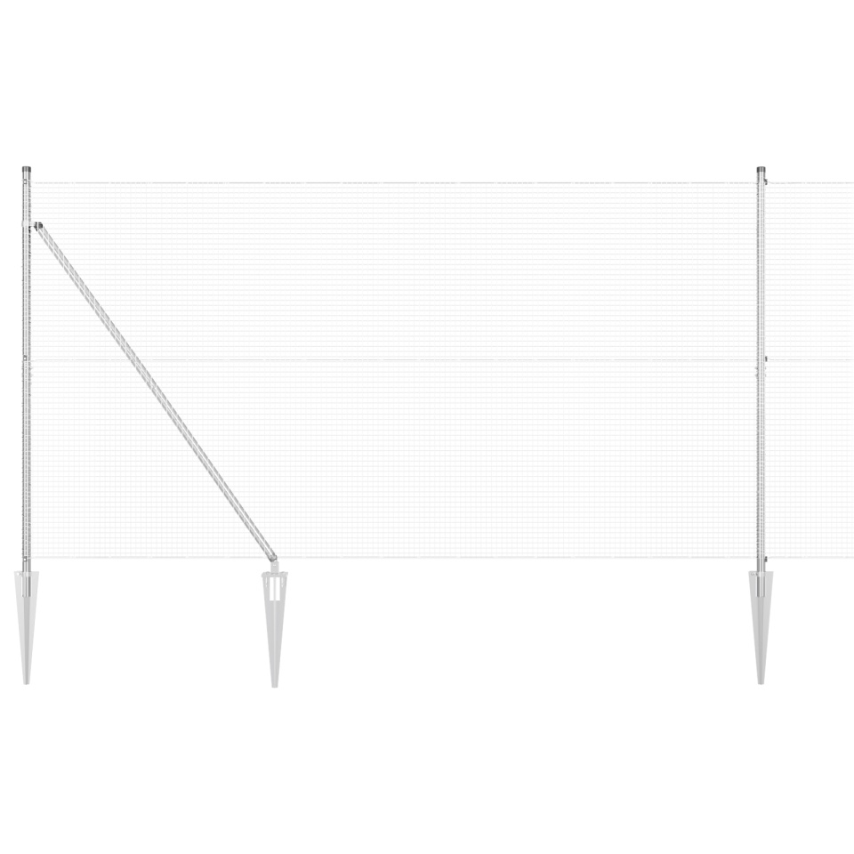 Set Stâlpi 2 Stâlpi Oțel galvanizat 10 x 1.5 m Rezistent - 1 | YEO