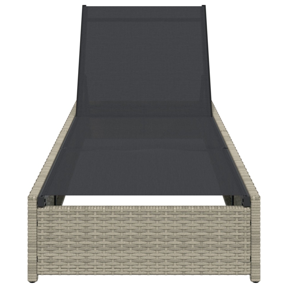 Șezlong Bej 60x200x27 cm Ratan Poliester - 2 | YEO