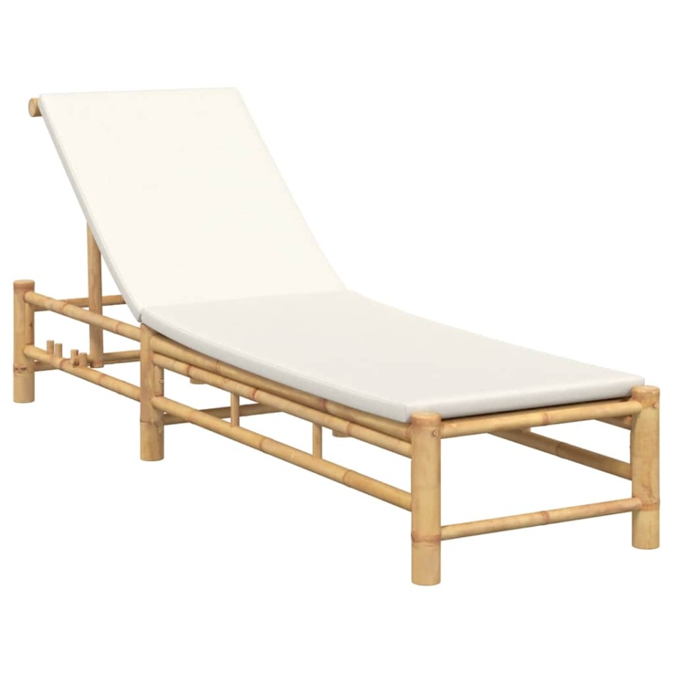 Sezlong cu perne 55x199x30 cm bambus - 1 | YEO