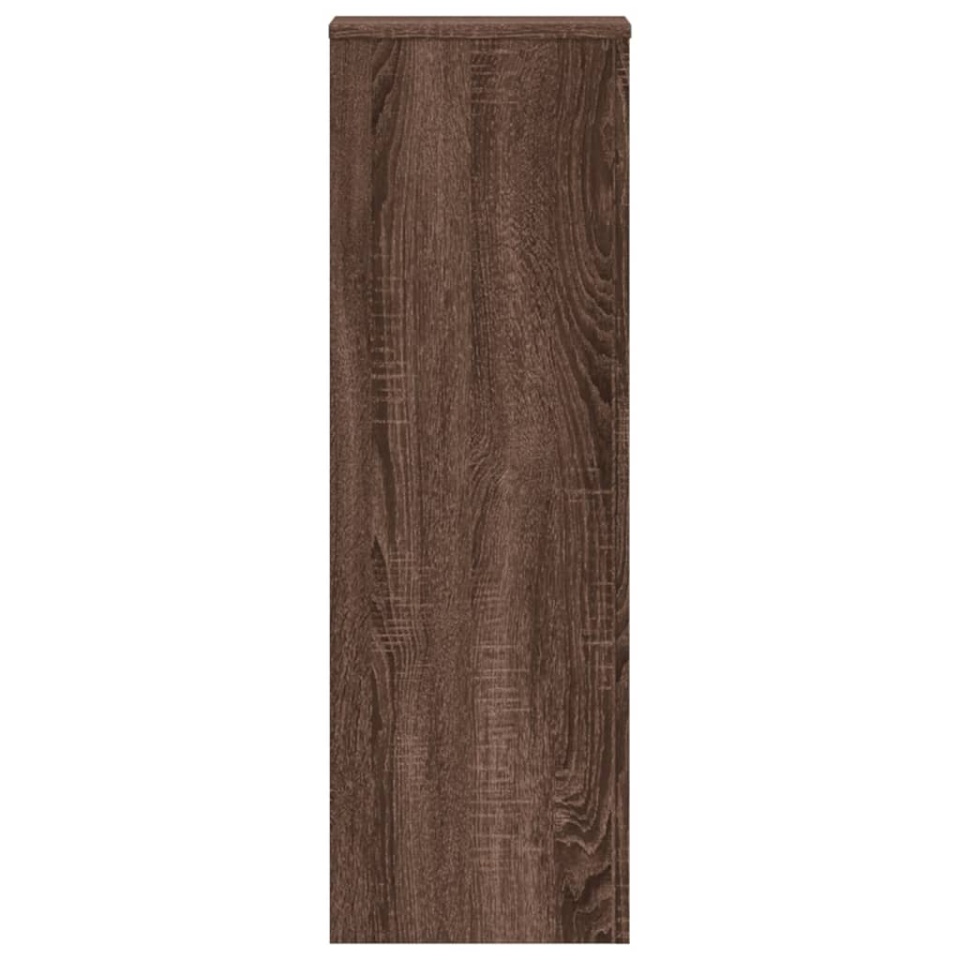 Suporturi plante 2 buc. stejar maro 33x33x100 cm lemn prelucrat - 3 | YEO