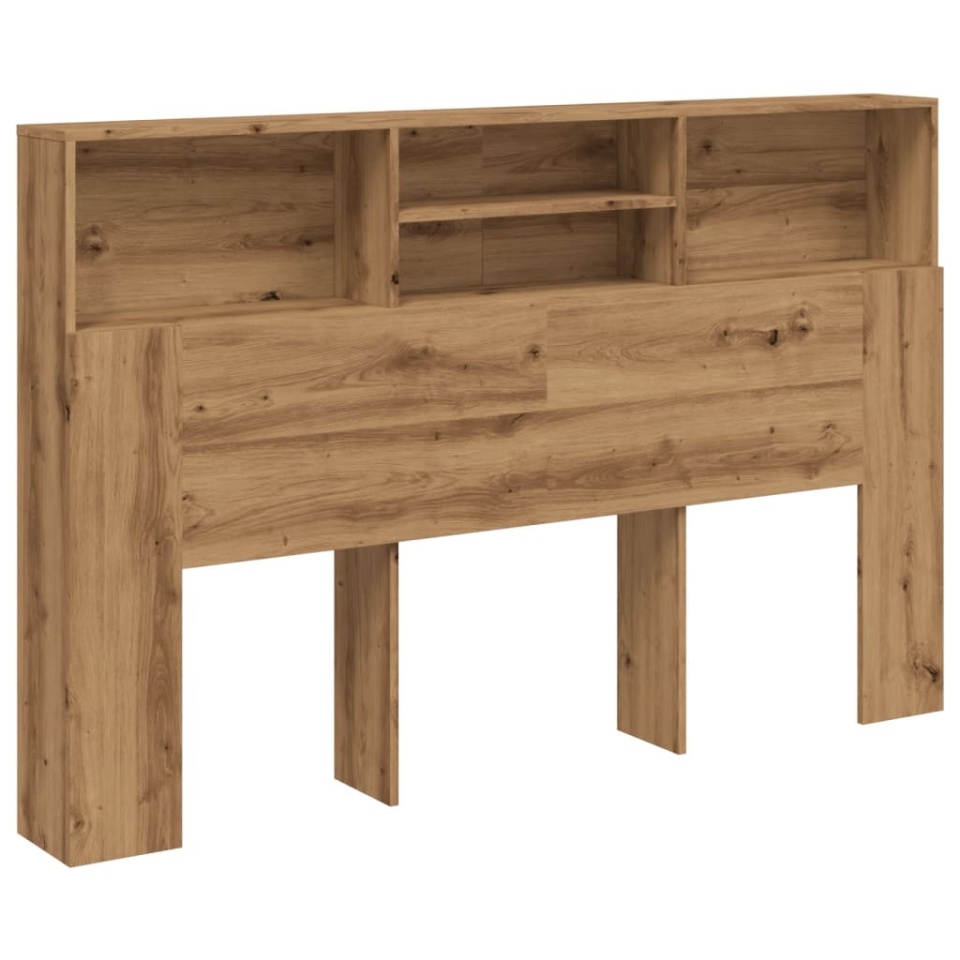 Tăblie pat dulap stejar artizanal 180x19x103,5cm lemn prelucrat - 1 | YEO