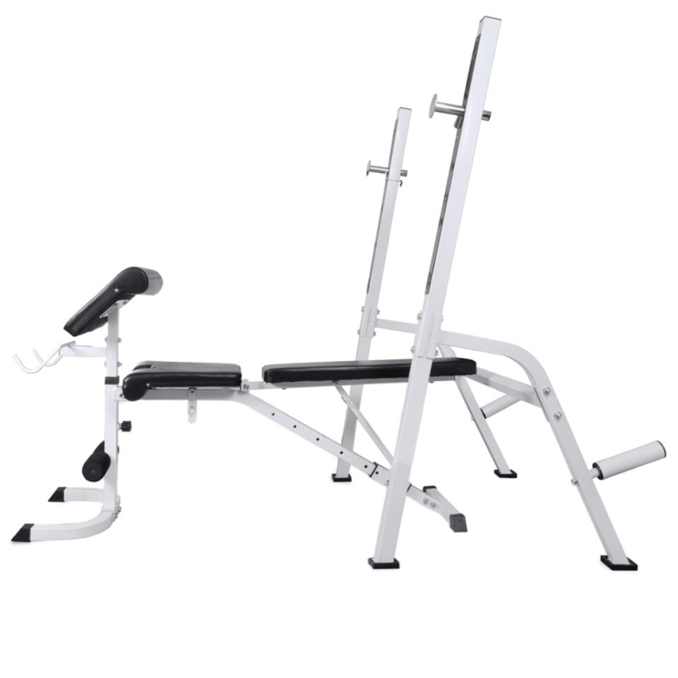 Bancă antrenament rastel greutăți, set haltere/gantere, 60,5kg - 2 | YEO