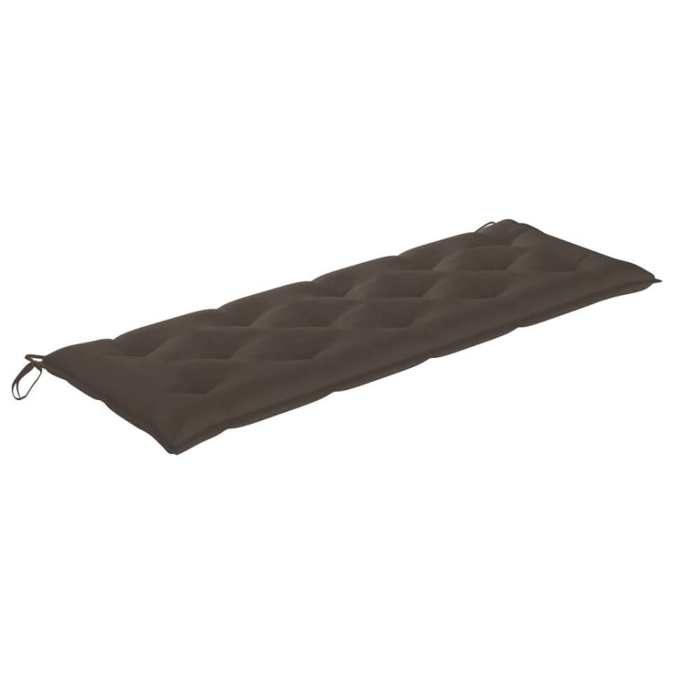 Bancă de grădină stivuibilă cu pernă, 159 cm, lemn masiv tec - 1 | YEO