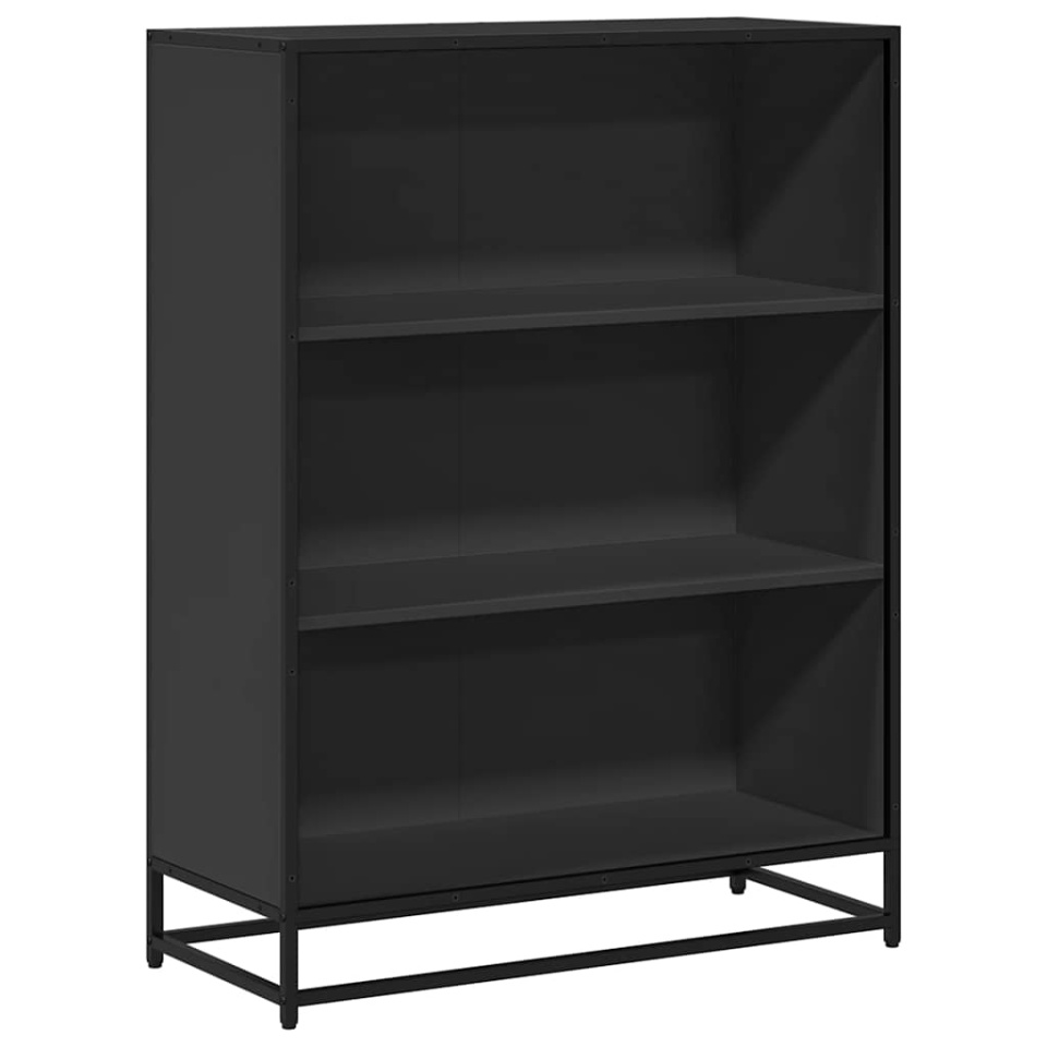 Bibliotecă, negru, 80,5x35x107,5 cm, lemn prelucrat - 1 | YEO