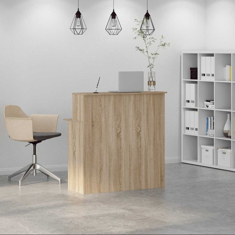Birou de recepție Stejar Sonoma 100x50x103,5 cm Lemn prelucrat - 2 | YEO