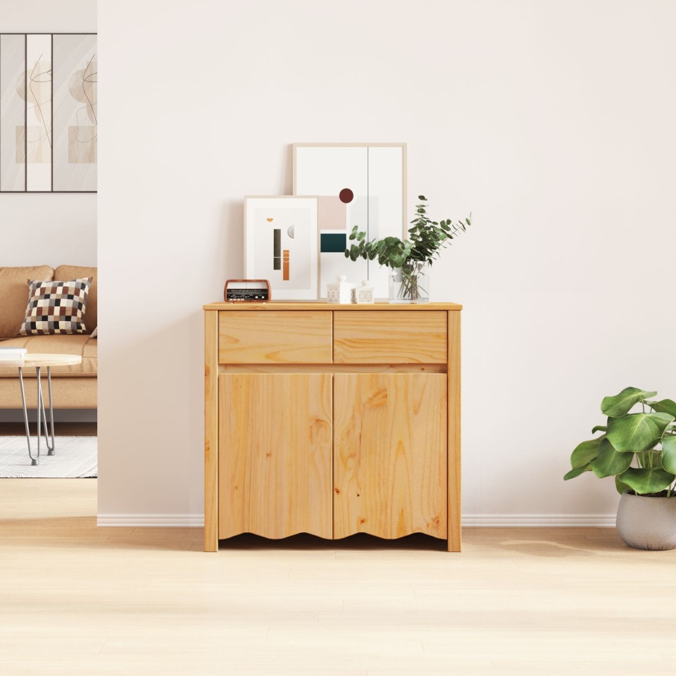 Bufet DRAMMEN 79x43x75,5 cm Lemn Masiv de Pin - 3 | YEO