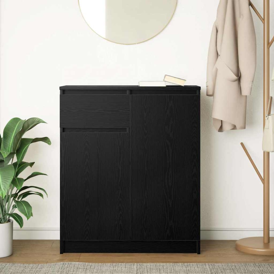 Bufetă cu sertar Stejar negru 71x35x84 cm Lemn prelucrat - 2 | YEO
