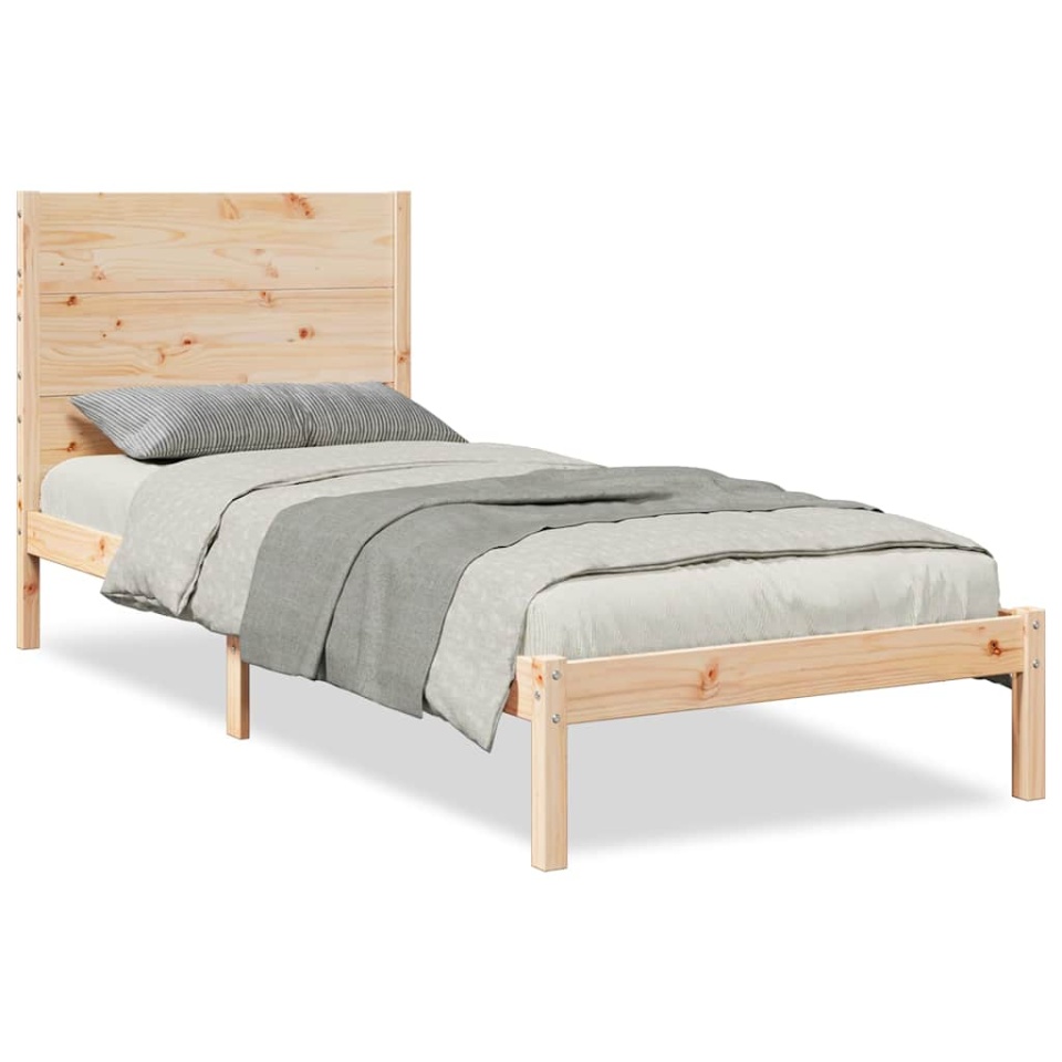 Cadru de pat foarte lung fără saltea, 90x210 cm, lemn masiv - 1 | YEO