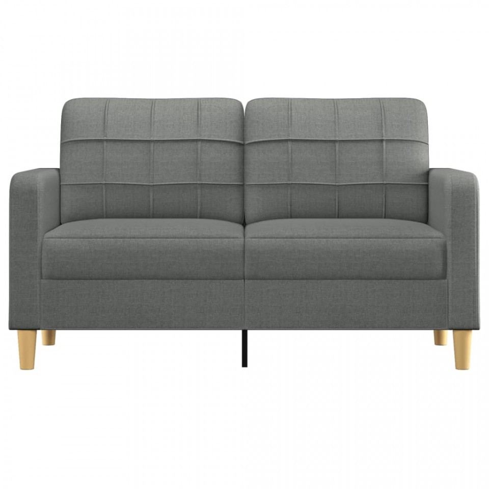 Canapea cu 2 locuri, gri închis, 140 cm, material textil - 2 | YEO