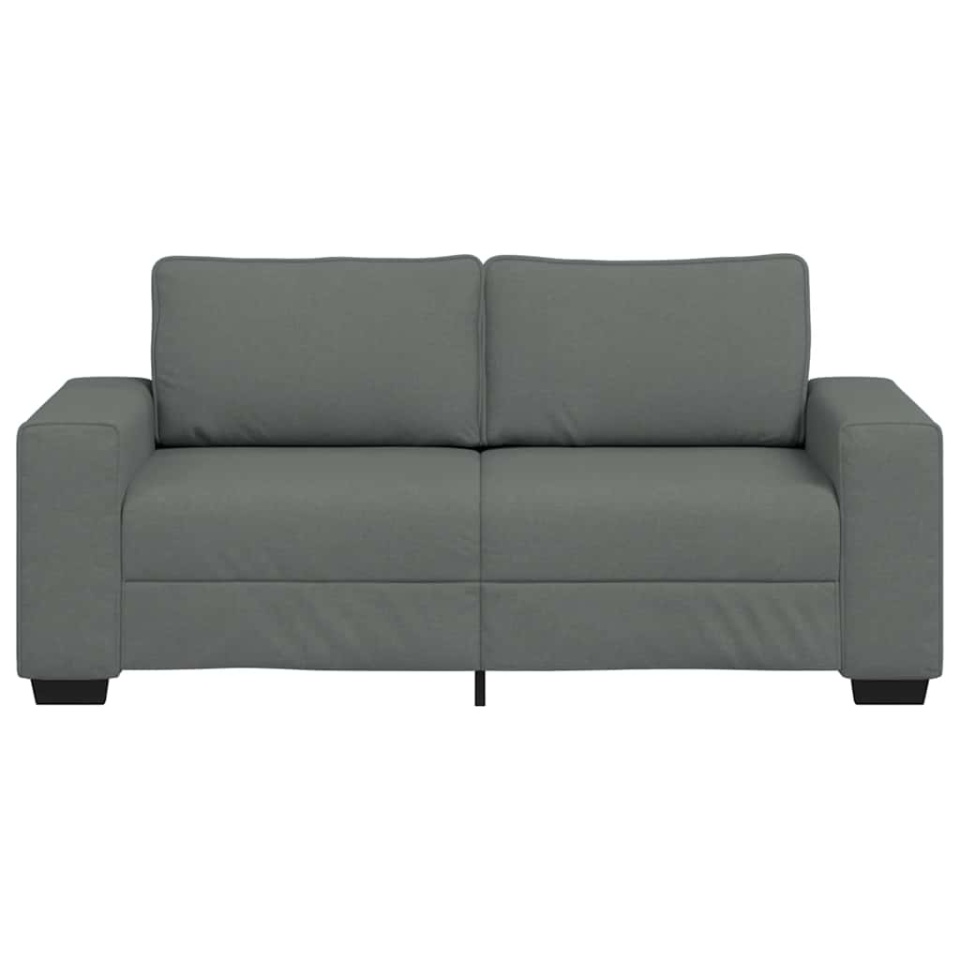 Canapea cu 2 locuri, țesătură gri închis, 140 cm - 3 | YEO