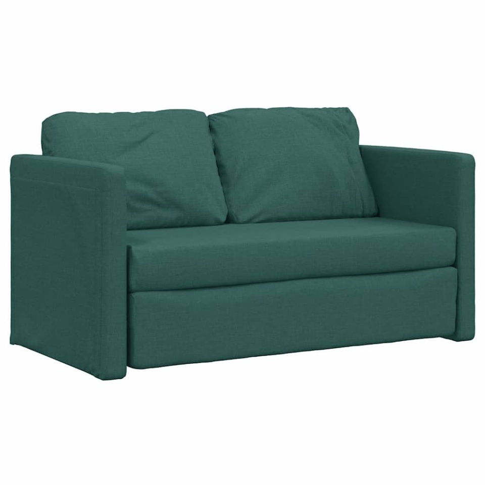 Canapea extensibilă 2 în 1, verde închis, 112x174x55 cm, textil - 3 | YEO