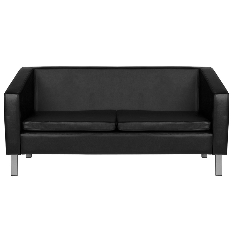 Canapea Gabbiano pentru sala de asteptare bm18003 neagra - 1 | YEO