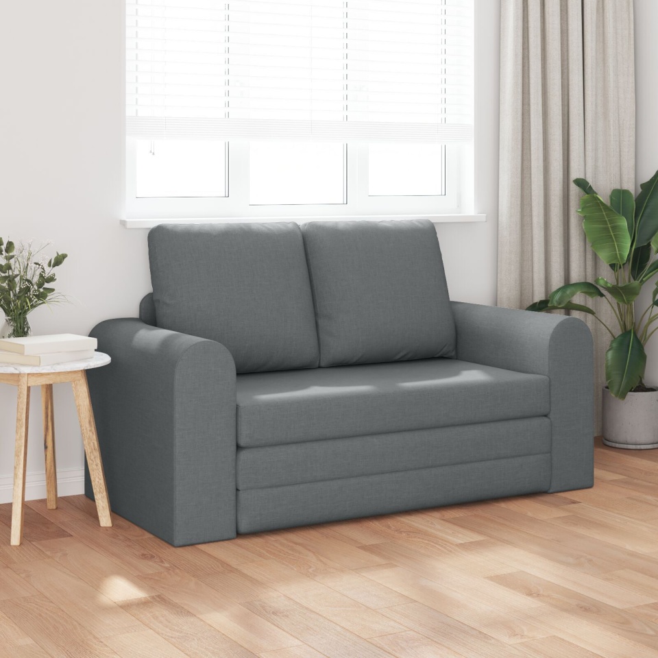 Canapea Pat 2 în 1 Gri închis 148x71x83 cm Stofă - 2 | YEO