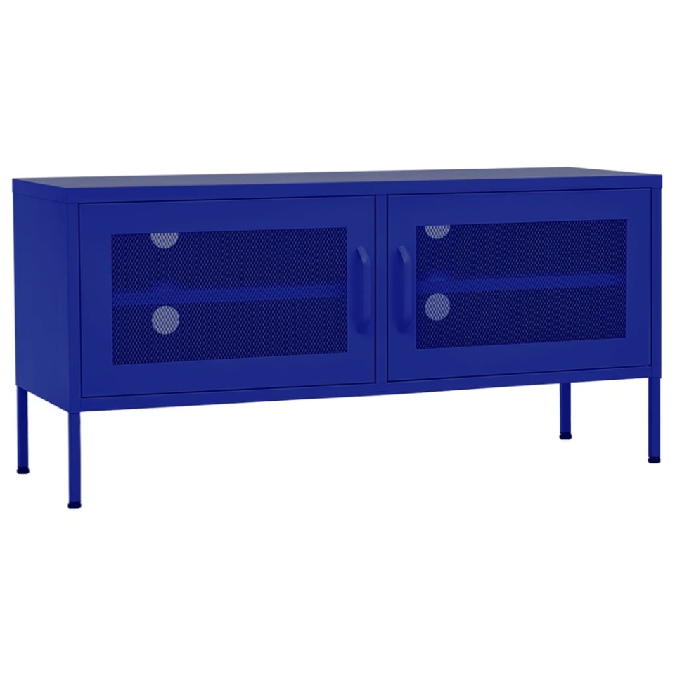 Comodă TV, bleumarin, 105x35x50 cm, oțel - 1 | YEO