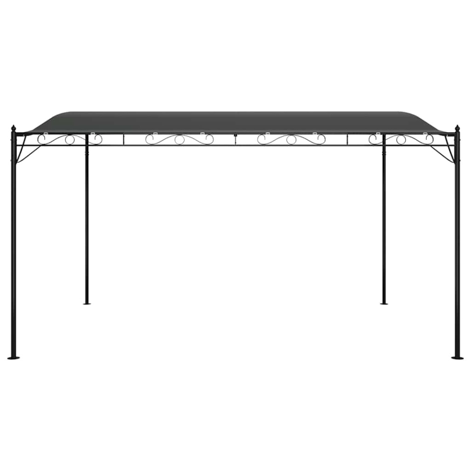 Copertină, antracit, 4x3 m, 180 g/m², material textil și oțel - 3 | YEO