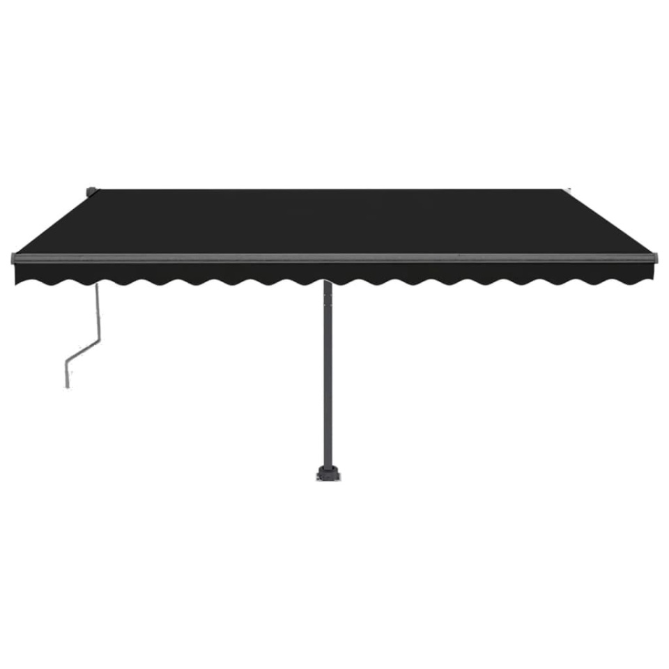 Copertină autonomă retractabilă automat, antracit, 450x350 cm - 2 | YEO